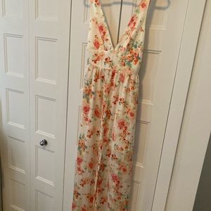 Zara floral maxi dress